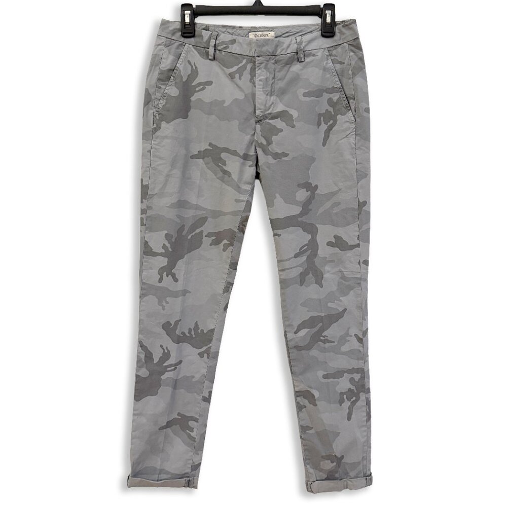 Dondup | Gaubert Limited Edition $386 Mens Luxury Grey Camo Trousers | 32
